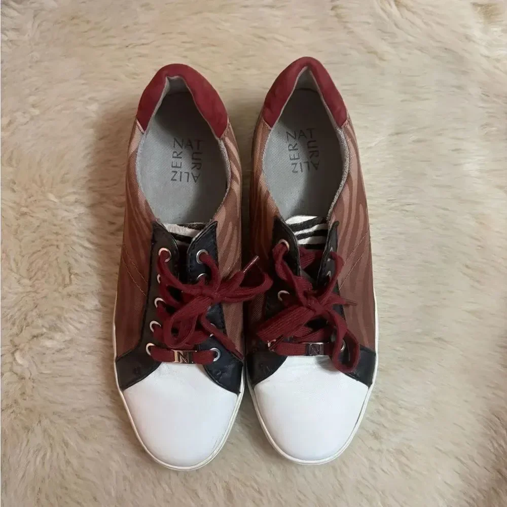 Naturalizer Red and Brown Casual Sneakers
